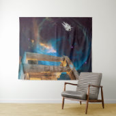 Tenture Acropole du Parthénon La Grèce rencontre l'espace (En situation (horizontale))