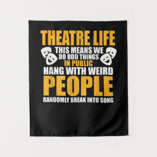 Tenture Acteur Comédienne Nerd Drame Comédien  Hommes Femm