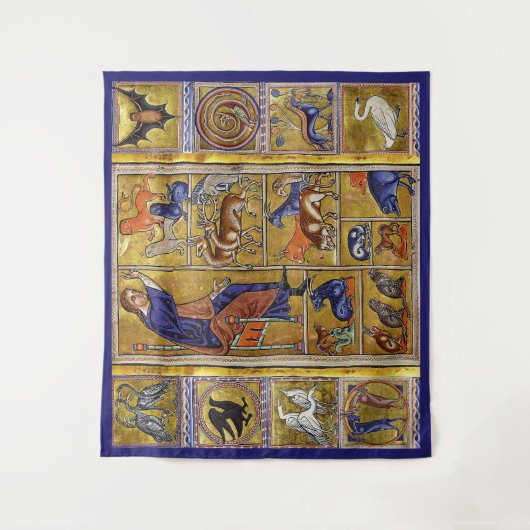 TENTURE ADAM NAMMER ANIMAUX, BESTIAIRE MÉDIÉVAL, CERFS, LI (Devant)