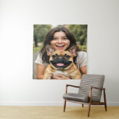 Tenture Add French Bulldog Photo Personalize (En situation)