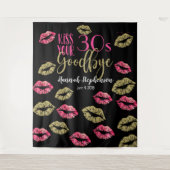 Tenture adieu à vos 30 ans photo prop fête virtuelle (Devant)