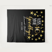 Tenture adieu à vos 40 ans photo prop soirée virtuelle (Devant (Horizontal))