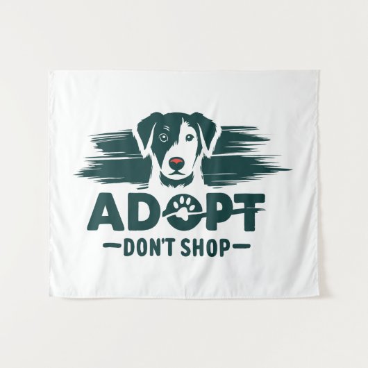 Tenture Adopter ne pas acheter 2 (Devant (Horizontal))