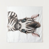 Tenture adorable bébé Zebra (Devant (Horizontal))