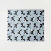 Tenture Adorable Gallois frontière Collie Cheep Chien Moti (Devant (Horizontal))