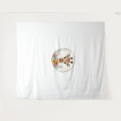 Tenture Adorable Giraffe Aux Fleurs (Devant (Horizontal))