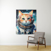 Tenture Adorable vaisseau astronaute (En situation)