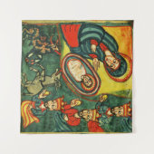 Tenture ADORATION DE MAGI, NATIVITÉ PRIMITIVE Noël (Devant (Horizontal))