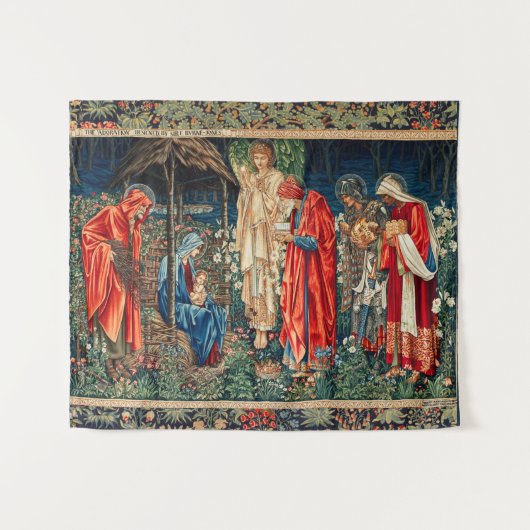 Tenture ADORATION DES MAGI Morris,Burne-Jones Noël (Devant (Horizontal))