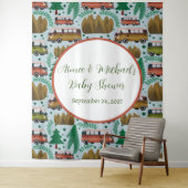 Tenture Adventure Await : Camper Baby Boy Shower (En situation)