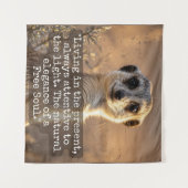 Tenture Adventurous Meerkat Living (Devant (Horizontal))