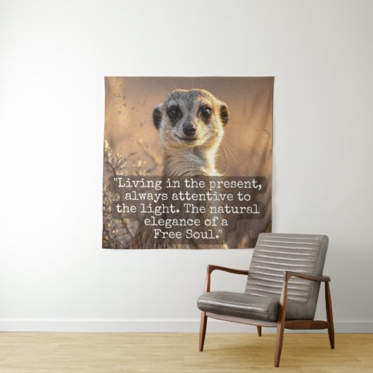 Tenture Adventurous Meerkat Living (En situation)