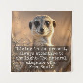 Tenture Adventurous Meerkat Living (Devant)