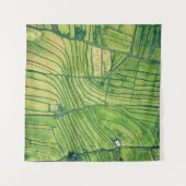Tenture Aerial photography of green farm field (Devant (Horizontal))