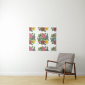 Tenture Affarian Floral - Kalocsai (En situation (horizontale))