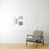 Tenture Affichage de la marque de code QR de logo d'entrep (En situation (horizontale))