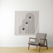 Tenture affiche contemporaine Abstraite du milieu du siècl (En situation)