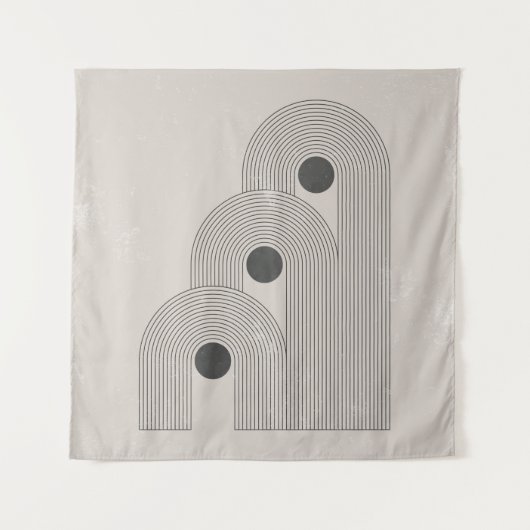 Tenture affiche contemporaine Abstraite du milieu du siècl (Devant)