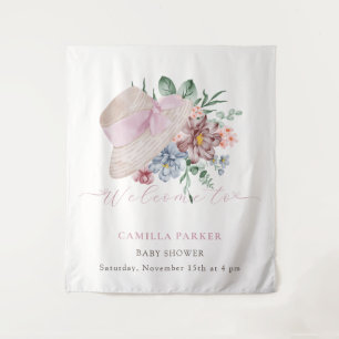 Tenture Affiche de bienvenue Baby shower Casquette Spring