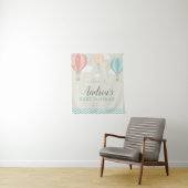 Tenture Affiche de bienvenue de Baby shower à air chaud ve (En situation)