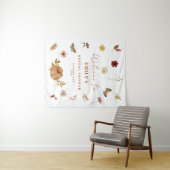 Tenture Affiche de bienvenue de Fête des mariées Fleur sau (En situation (horizontale))