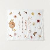 Tenture Affiche de bienvenue de Fête des mariées Fleur sau (Devant (Horizontal))