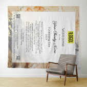 Tenture Affiche de bienvenue du gala de collecte de fonds (En situation (horizontale))