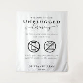 Tenture Affiche de bienvenue Mariage de cérémonie débranch (Devant)