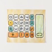 Tenture Affiche de calculatrice de mathématiques mignonne (Devant (Horizontal))