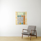 Tenture Affiche de calculatrice de mathématiques mignonne (En situation)