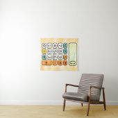 Tenture Affiche de calculatrice de mathématiques mignonne (En situation (horizontale))