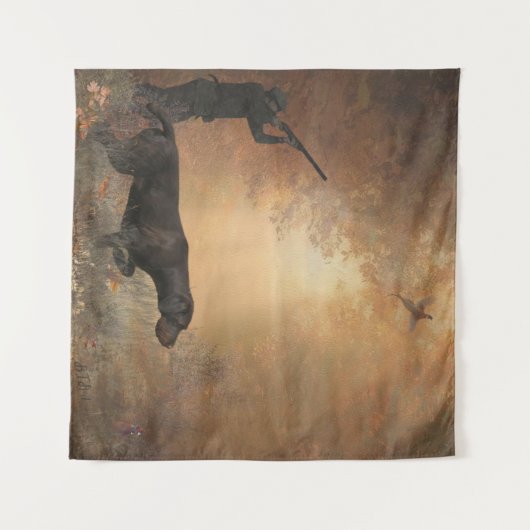 Tenture Affiche de chasse au faisan (Devant (Horizontal))