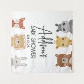 Tenture Affiche de fête de bébé animal moderne (Devant (Horizontal))