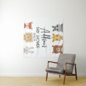 Tenture Affiche de fête de bébé animal moderne (En situation (horizontale))