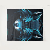 Tenture affiche de loup solitaire majestueux. (Devant (Horizontal))