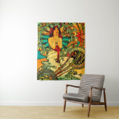 Tenture Affiche de Monaco Monte Carlo par Alphonse Mucha (En situation)