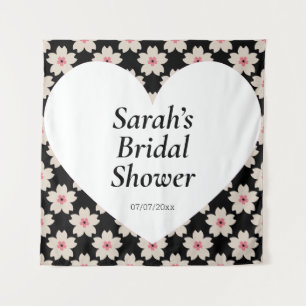 Tenture Affiche de mur de douche de mariage personnalisée
