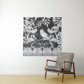 Tenture Affiche Décorative Fleurs Oiseau Art Nouveau (En situation)