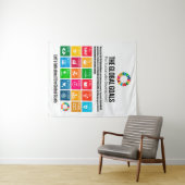 Tenture Affiche des Objectifs de Durabilité Cadeau Moderne (En situation (horizontale))