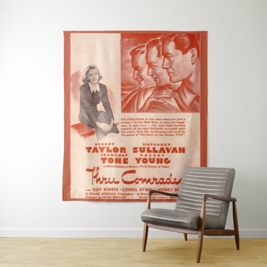 Tenture Affiche des trois camarades de 1938 (En situation)