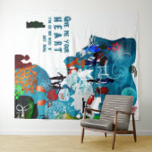 Tenture Affiche encourageant le don d'organes pour la tran (En situation (horizontale))