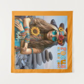 TENTURE AFFICHE HIPPIE SUR LE POSITIF (Devant (Horizontal))
