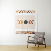 Tenture Affiches Abstraites de la lune Sun Boho (En situation (horizontale))