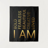 Tenture Affirmations positives chrétiennes (Devant)