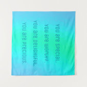 Tenture Affirmations positives "Vous êtes spécial" (Devant (Horizontal))