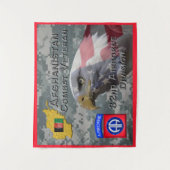 Tenture " Afghan Combat Veteran " - 82e division aéroporté (Devant)