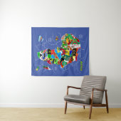Tenture Africa map (En situation (horizontale))
