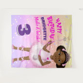 Tenture African American Fairy Princess Ballerina Contexte (Devant (Horizontal))