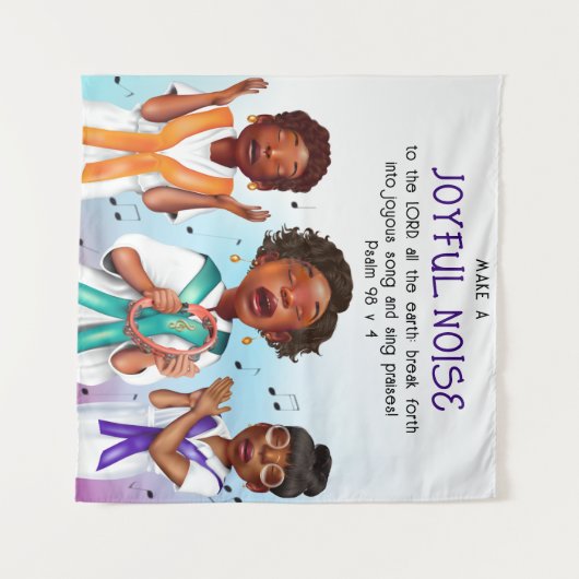 Tenture African American Singers Scripture Church Contexte (Devant (Horizontal))