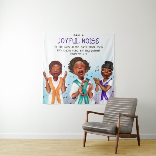 Tenture African American Singers Scripture Church Contexte (En situation)